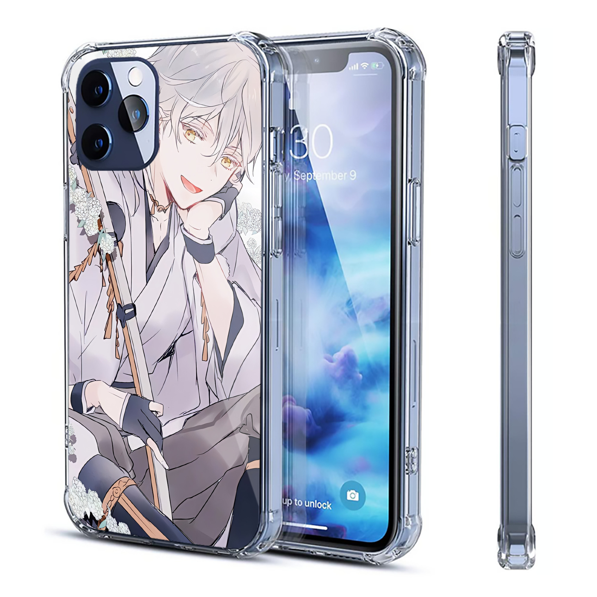 （画像用） 刀剣乱舞 Touken Ranbu 【iPhone 12シリーズ対応】透明スマホケース（クリアソフトケース）